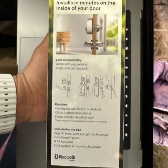 August Home Smart Lock 3rd Generation Keyless Entry Never used - Picture 2 of 8